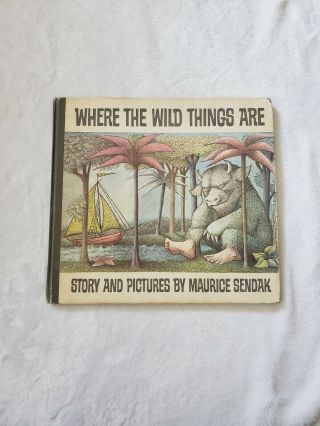 Vintage Maurice Sendak Where The Wild Things Are Hardcover Book 1963 Harper Row