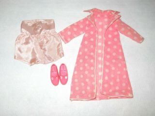 Vintage Ideal Crissy Velvet Doll 15 " Fashion Tagged Pink White Polka Dot Shoes