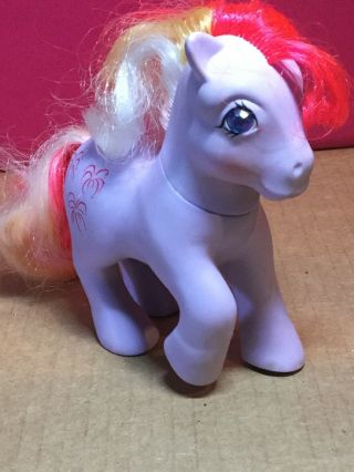 Vintage My Little Pony Hasbro 1985 Red Pink Hair Purple Pony
