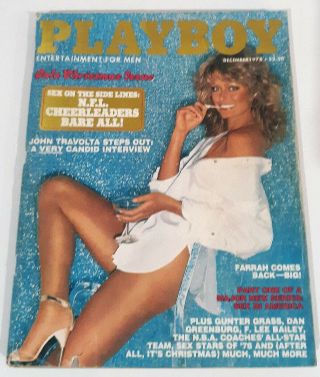Vintage Playboy,  December 1978.  Farrah Fawcett And Nfl Cheerleaders Nude