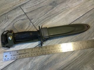Vintage Us Imperial M7 Bayonet / Fighting Knife W / Usm8a1 Scabbard By Pwh
