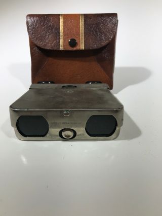 Vintage Folding Opera Sport Glasses Binoculars W/ Box Made In Japan