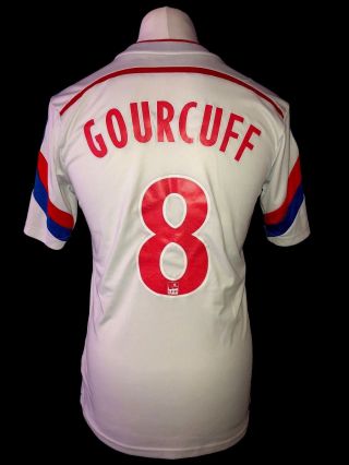 Lyon 2014 - 15 Home Vintage Football Shirt 8 Gourcuff -