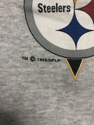 Vintage 90’s Pittsburgh Steelers Logo 7 Crewneck Sweatshirt Size XL 3