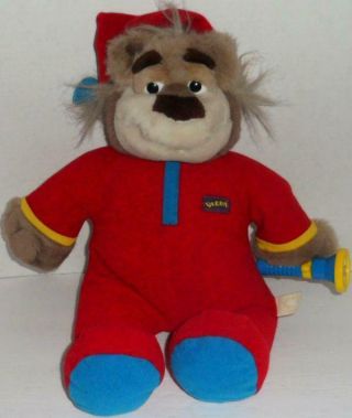 Vintage Talking Bedtime Bubba Bear Flashlight 18 " Plush Talking Stuffed Doll Toy