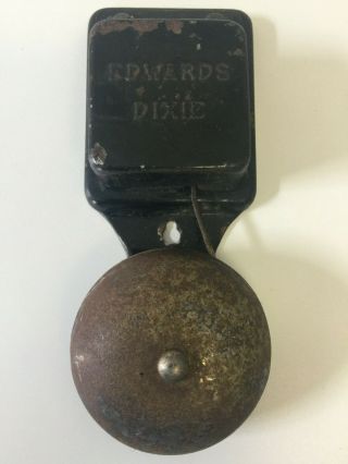 Vintage Edwards Dixie School Fire Alarm Service Bell