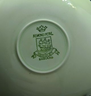 Vintage GRINDLEY ENGLAND ALMOND PETAL 4 salad plates and 3 tea cup plates 5