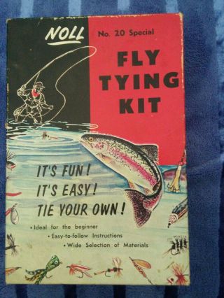 Vintage H.  J.  Noll (penna. ) No.  20 Fly Tying Kit / Fishing
