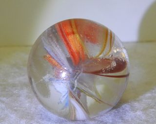 5304m Huge 1.  09 Inches Vintage Foreign Sparkler Marble 2