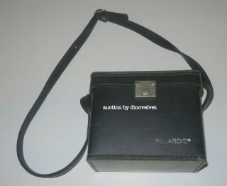 Polaroid Pronto Land Camera Vintage Black Carrying Case Bag With Shoulder Strap