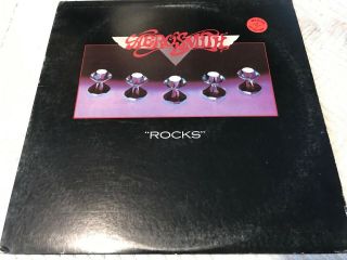 Aerosmith " Rocks " 1976 Columbia Vintage Vinyl Hard Rock Classic Lp