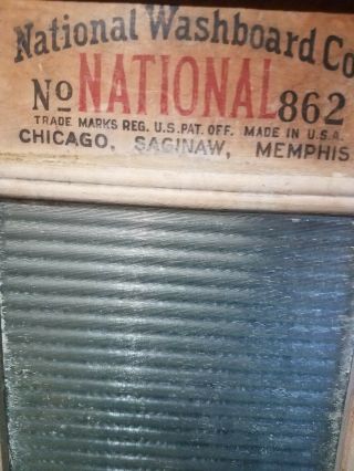 Vintage Antique National Washboard Company No 862 Clothes Washer Chicago Saginaw 4