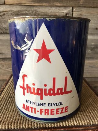 Vintage North Star Oil 1 Gallon Frigidal Anti - Freeze Can