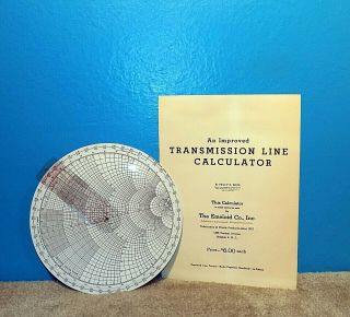 Vintage Radio Transmission Line Calculator The Emeloid Co.  Smith Bell Telephone