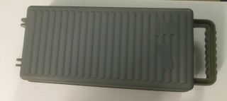 Vintage Retro Cassette Storage Carry Case Holds 12 Cassettes Grey Plastic