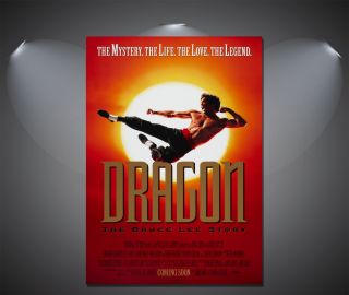 Dragon The Bruce Lee Story Vintage Movie Poster - A1,  A2,  A3,  A4 Sizes Available