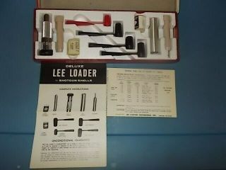 Vintage Lee Loader Deluxe Model.  20 Gauge 2 3/4 " Shells.  Instructions.