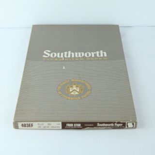 Vintage Southworth Typewriter Paper 8 1/2 X 14 Heavy Wt Regular Finish 83 Sheets
