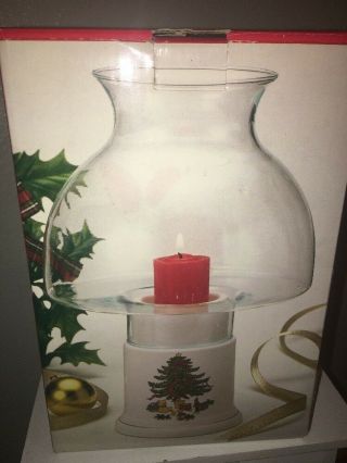Classique Christmas Hurricane Lamp Vintage Candle