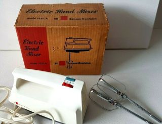 Vintage Samson - Dominion Electric Hand Mixer Mixette 3 Speed Model 1925 - A White