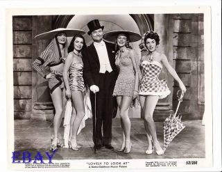 Red Skelton W/sexy Leggy Babes Vintage Photo Lovely To Look At