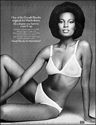 1976 Sexy Woman Bra Panties Photo Maidenform Undies Vintage Print Ad Adl31