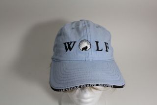 Vintage Las Vegas Paiute Resort Wolf Moon Ball Cap Hat Adj Strap Blue 2