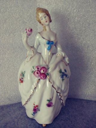 Vintage Porcelain Made In Japan Lady With Hair In Ringlets