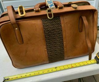 Leather Luggage Vintage Mark Cross Travel Fine Carry On 1960s Glam Mid Century