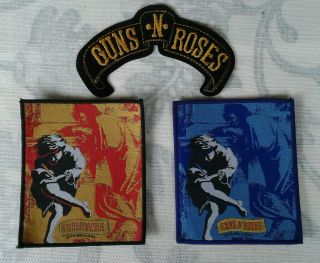 Guns N Roses Patches X3 Vintage 019 Axl Slash Velvet Metallica