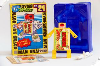 Takara Bandai Popy Machine Robo Snack Man 24 Transformers Vintage Microman Robot