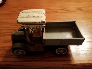 VTG 1950s Tin Lithi Friction Pickup Truck Toy Made in Japan Ford Model T 3