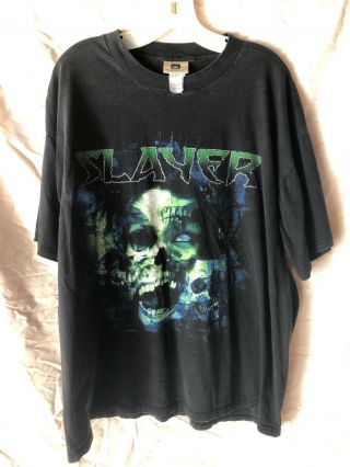 Slayer 2000 Diabolus In Musica Tour T - Shirt Vintage Vtg 90 