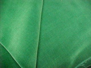 Vintage Cotton Velvet Fabric Emerald Green 36 " Wide 1940s Era Find Craft Sew