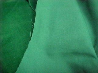 Vintage Cotton Velvet Fabric Emerald Green 36 