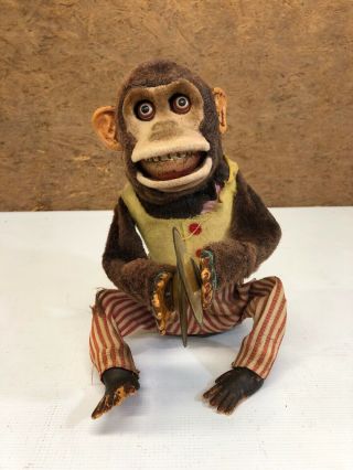 Vintage Jolly Chimp Clapping Monkey Battery Operated Toy Made In Japan By C.  K.