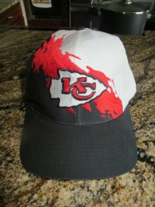 Vintage Kansas City Chiefs Logo 7 Snap Hat Nfl Football One Size Fits All