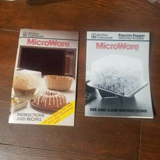 Vintage Anchor Ovenware Microware Steam Roaster Popcorn Popper 3qt 5