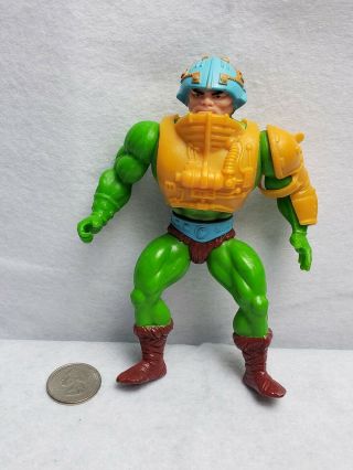 1983 Vintage Vtg Motu Man - At - Arms Action Figure Masters Of The Universe He - Man
