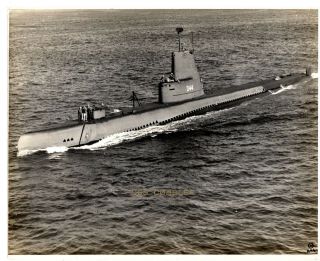 Vintage 8x10 Photo Uss Cobbler Submarine,  Our Navy Photo,  Jan18