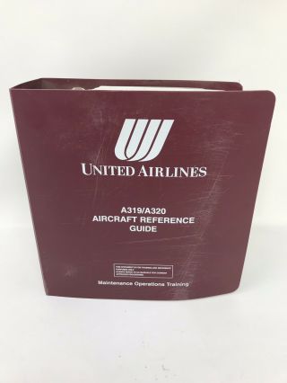 Vintage United Airlines Aircraft Reference Guide A319/a320