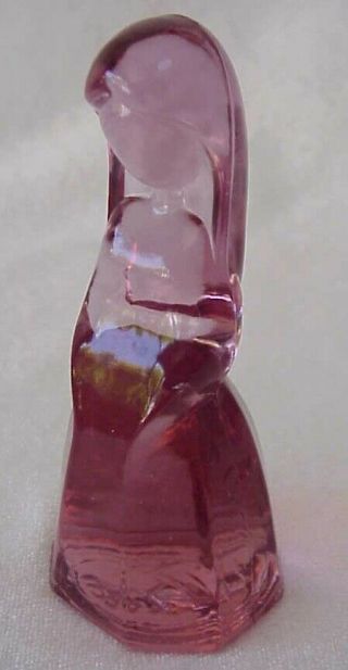 Vintage - Vi Hunter 1980 Jenny – Cranberry Glass Figurine By: Mosser
