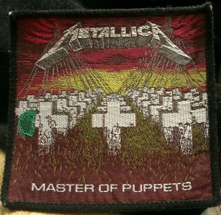 Vintage Metallica Master Of Puppets Patch Ride Lightning,  Kill Em All,  Lp