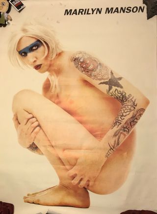 Marilyn Manson Very Large 40”x55” 1999 Uk Poster True Vintage Mechanical Animals