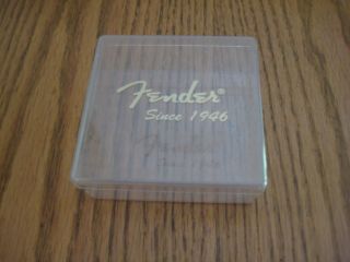 Vintage Fender Since 1946 Guitar Pick Box Store Display Case W/ Wear Medium