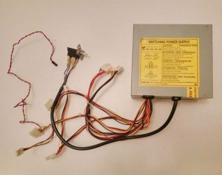 Vintage Switching Power Supply 200w,  115 / 230v - 286 386 486 Pentium