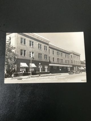 Vintage Rppc 1950’s Mccleary Hotel Clinic Excelsior Springs Missouri