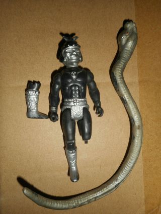 1982 Dragonriders Of The Styx Skull Sled Rider Vintage 3 3/4 Figure With Snake