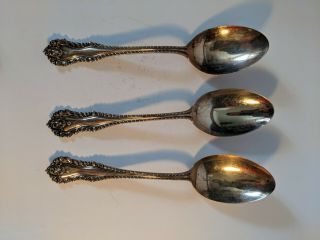 Vintage Very Rare Sterling Birks Spoons Set Of 3