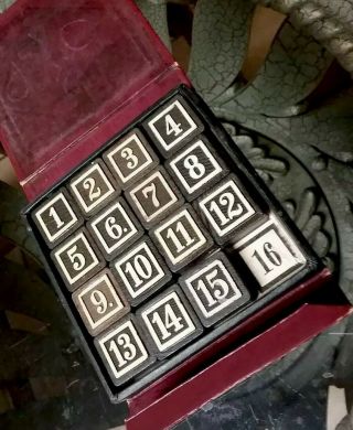 Vintage 1930s 1940s Wooden Magic Numbers Game E S Lowe Vol.  535 Antique